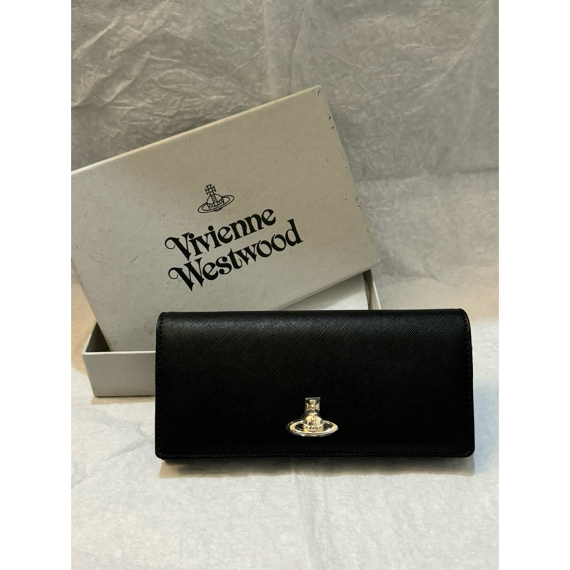 英國代購🇬🇧Vivienne Westwood 黑金十字紋長夾💗正品💗長夾代購🇬🇧西太后代購