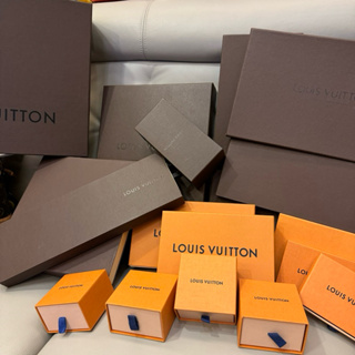 包櫃清倉 專櫃 Louis Vuitton LV 紙盒 橘色 咖啡色
