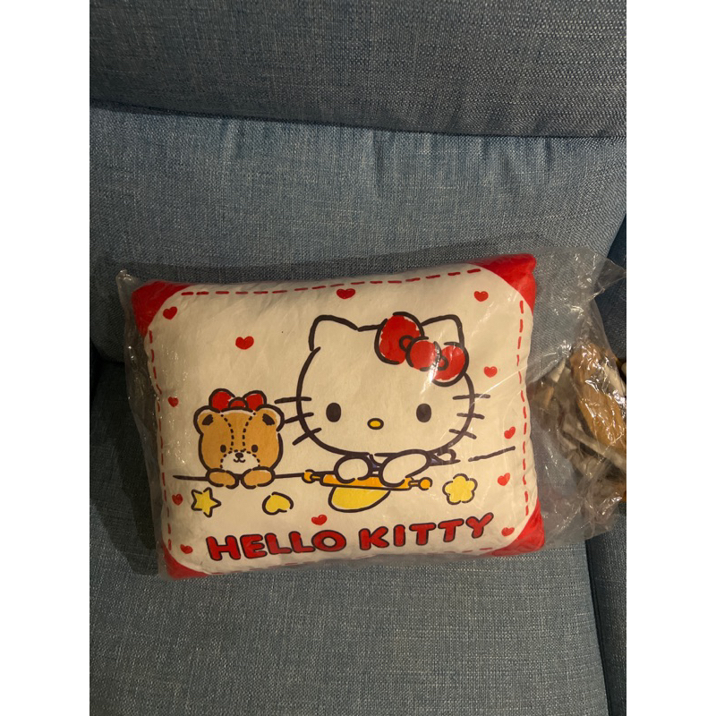 全新有塑膠帶封起來三麗鷗 hello kitty抱枕 抱枕 椅墊 午安枕 枕頭 靠枕 小枕頭 沙發枕