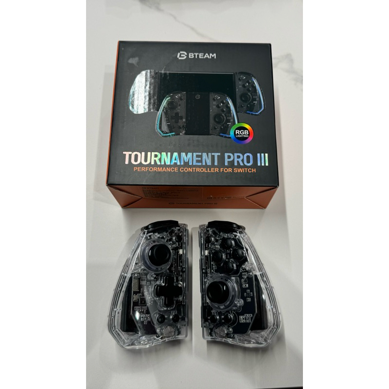 (二手）【Bteam】Switch 競技版 Joy Con Tournament Pro 手把 RGB 自動連發