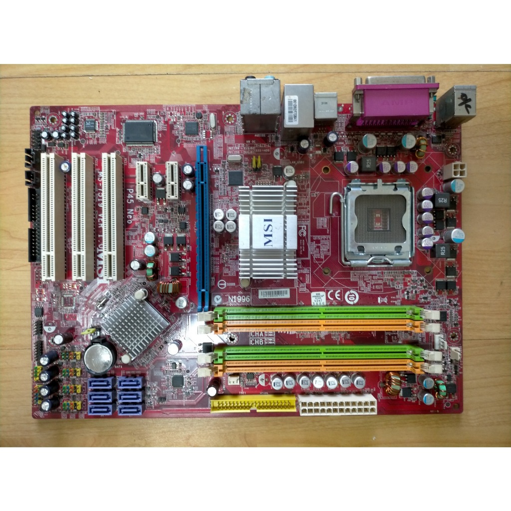A.P5/S775主機板-MSI微星 P45 NEO MS-7519 SATA 全固態 DDR2雙通道 直購價300