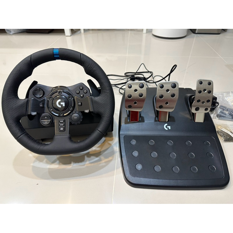 （保留中）Logitech羅技 G923 賽車模擬專用方向盤+ NEXT LEVEL RACING WHEEL 賽車架