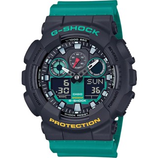 CASIO 卡西歐 G-SHOCK 復古錄音帶系列 雙顯手錶 GA-100MT-1A3