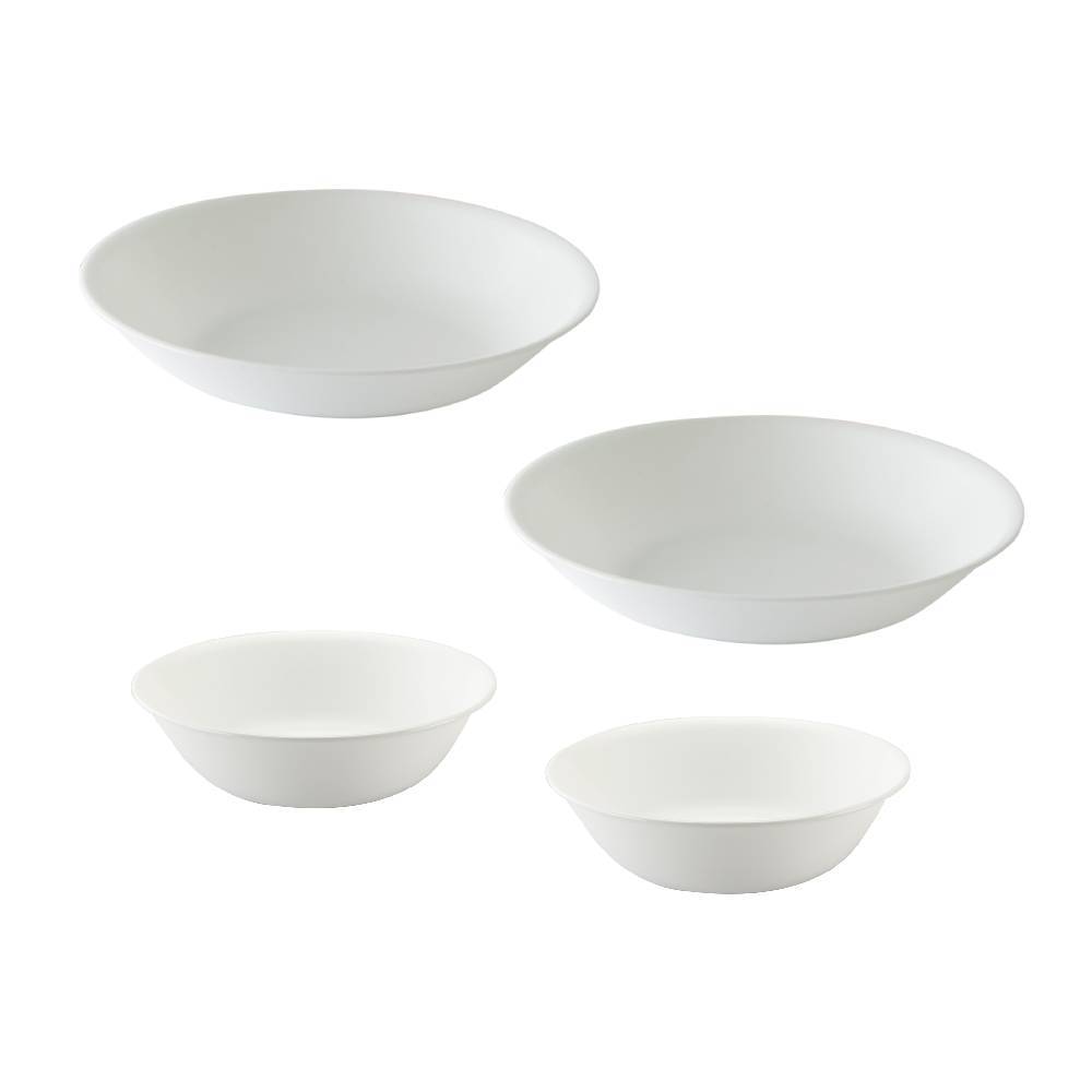 【康寧 Corelle】純白系列4件式餐盤組-D31