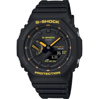∣聊聊可議∣CASIO 卡西歐 G-SHOCK 八角 農家橡樹 黑黃配色系列 雙顯手錶 GA-B2100CY-1A