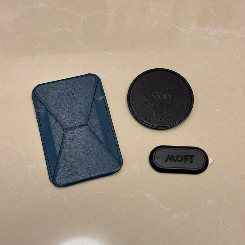 #二手 MOFT 三件組 Magsafe 磁吸卡夾手機架 + O 瞬移磁吸支架 + 黏貼式磁吸貼片