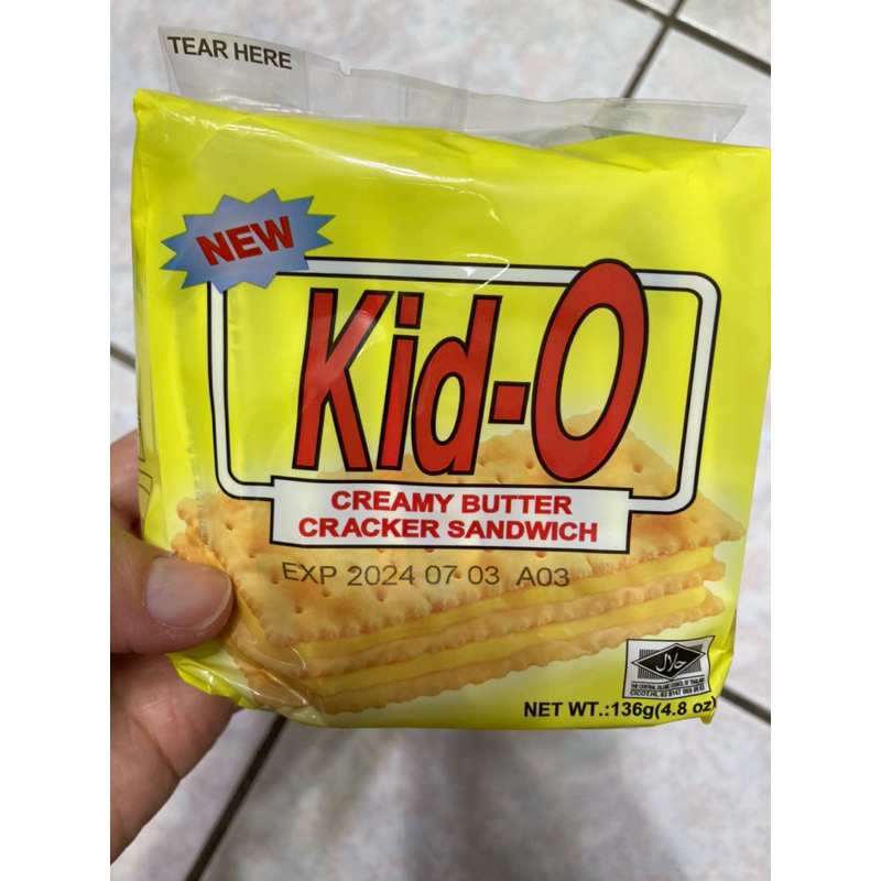 Kid-O 日清三明治餅乾-奶油口味 136g