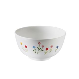 【美國康寧 CORELLE】春漾花朵中式飯碗（有底座）