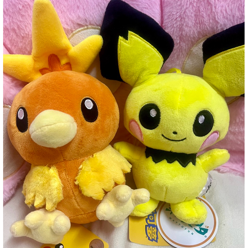 寶可夢/火雉雞/皮丘-15cm正版全新玩偶