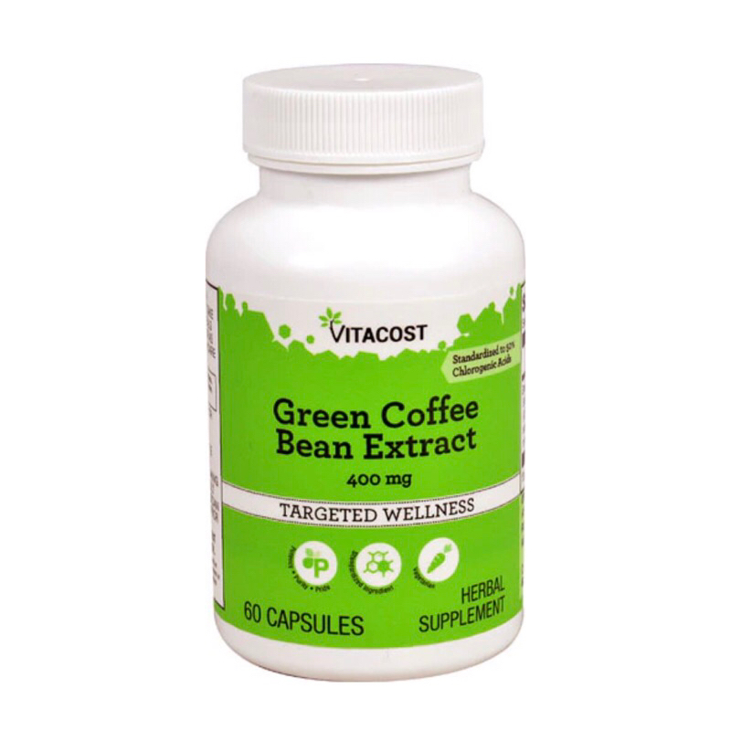 ❤️Vitacost ❤️綠咖啡豆 Green Coffee Bean Extract 400mg 60粒 保證公司貨