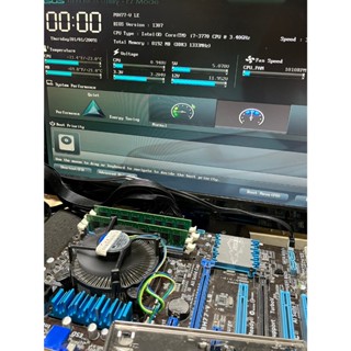 Intel Core I7 3770+ASUS P8H77-v LE+2條4G=8G 記憶體