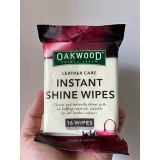 SS 現貨. 澳洲 OAKWOOD 皮革護理即亮澤濕巾16PK(150X200mm)