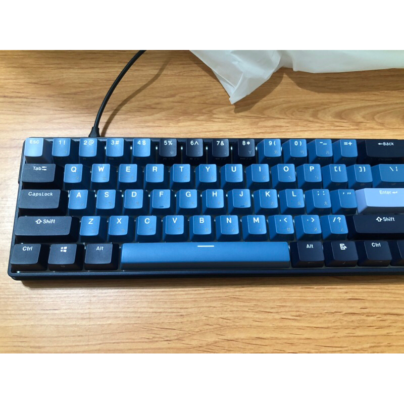 【RK】 61 PLUS機械鍵盤無線藍牙2.4G有線三模 ABS鍵帽 61鍵K黃軸 RGB 靛藍｜中文（已下訂）