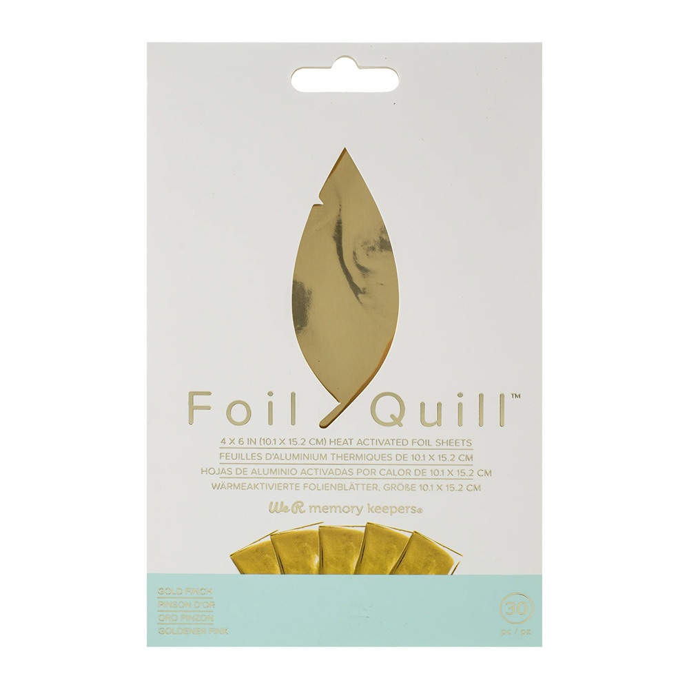 WRM 燙金筆專用金箔 - 金雀色 Foil Quill - Foil Sheets 4 x 6, Gold Finch
