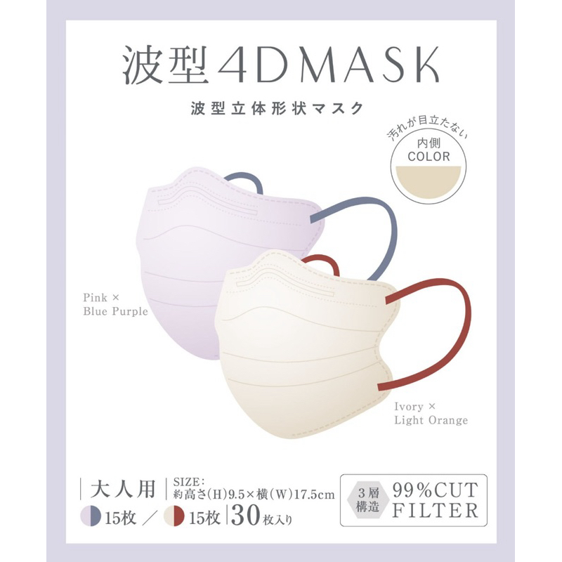 ⭐️預購⭐️Miss M日本代購  波型4D立體口罩  2D立體口罩