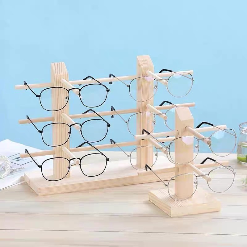 🪵木頭眼鏡架🪵 多副 墨鏡 太陽眼鏡 眼鏡架 超美 質感 木質 木製 木頭 架子 擺飾 好看 壓克力眼鏡