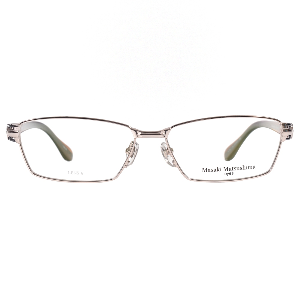 Masaki Matsushima 光學眼鏡 MF1170 C2 簡約鏤空方框 日本鈦 - 金橘眼鏡