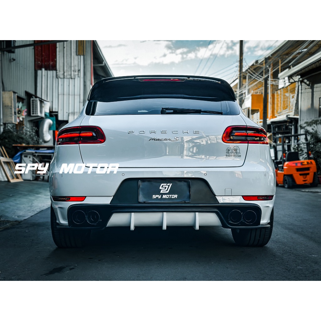 【SPY MOTOR】保時捷 Porsche Macan s gts turbo GT後下巴 可客製化噴漆