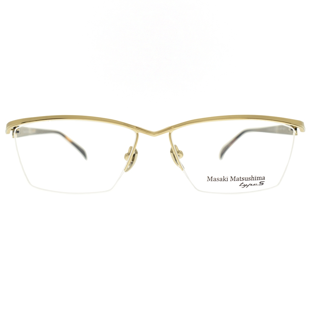 Masaki Matsushima 光學眼鏡 MFT5071 C1 流線眉框 鈦 TYPE S系列 - 金橘眼鏡