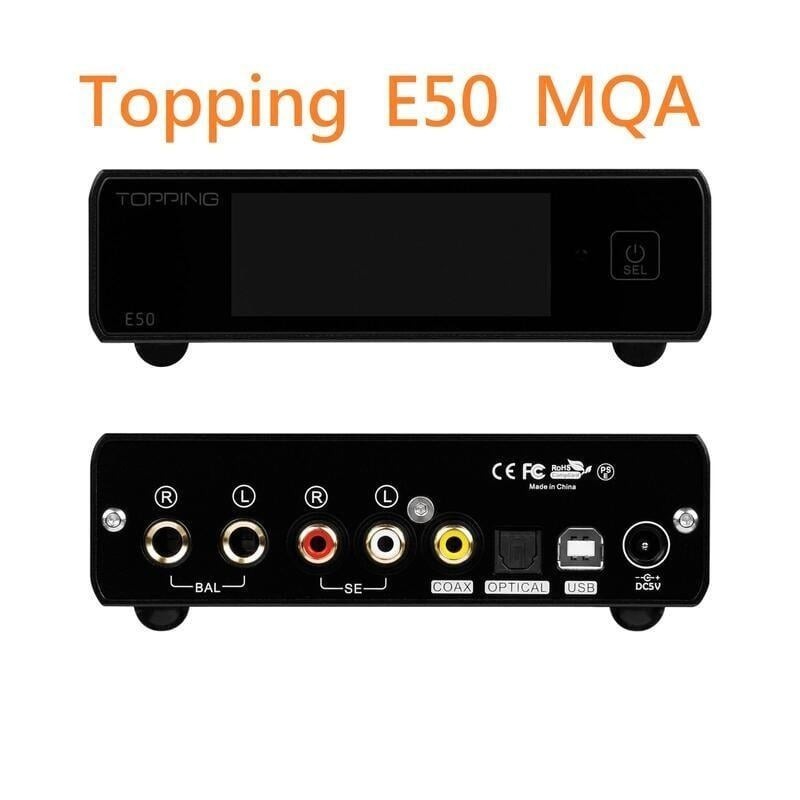 東京快遞耳機館 開封門市 拓品 TOPPING E50 MQA DAC一體機 ES9068AS 前級功能+6.3 TRS