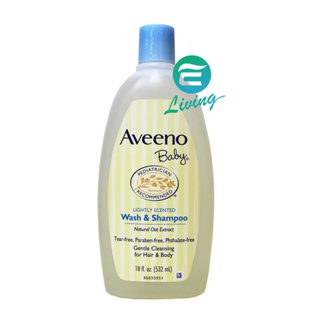 【易生活】Aveeno Baby 燕麥寶寶溫和洗髮精沐浴乳 2合1 大瓶裝 18oz/532ml #02390