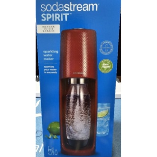 Sodastream 時尚風自動扣瓶氣泡水機Spirit(紅)