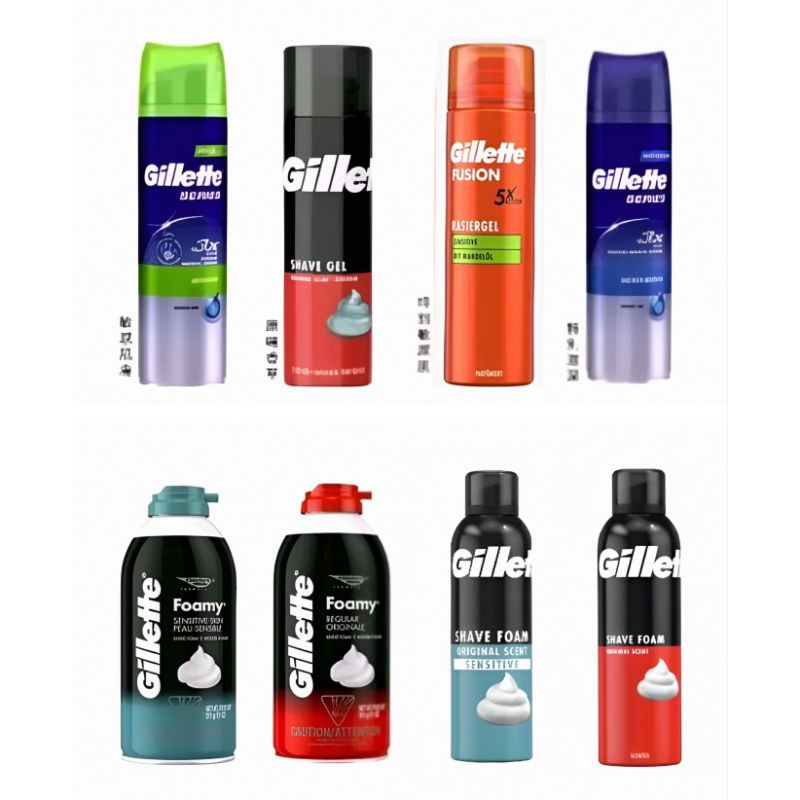 美國製 Gillette 吉列 Foamy 刮鬍泡 慕斯 泡沫 311g  300ml / 刮鬍凝膠 200ml