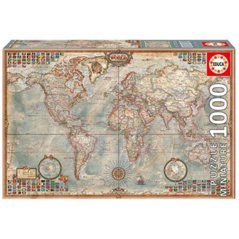 全新現貨 西班牙 Educa 正版進口拼圖 古世界地圖 1000片