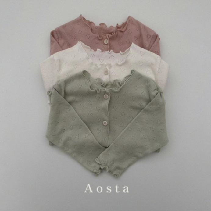 Aosta 愛心織紋小外套《現貨》｜寶寶外套 嬰兒外套 女童 兒童外套 兒童衣服 寶寶衣服 嬰兒衣服 韓國童裝