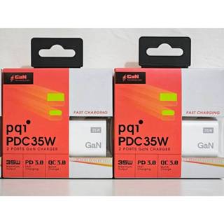 PQI 勁永 GaN 氮化鎵 充電器 PD QC3.0快充 35W 雙孔 USB-C+A 快充
