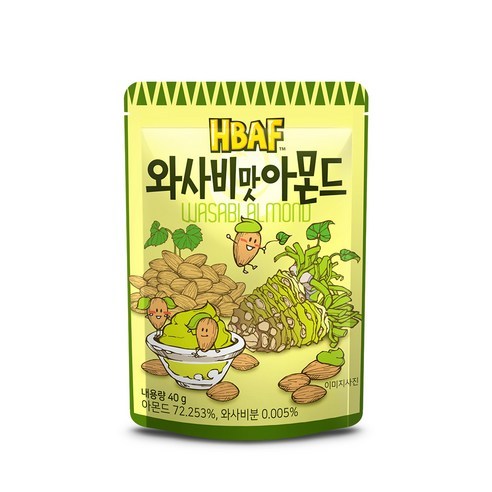 韓國 HBAF 蜂蜜杏仁果 芥末風味口味 40g隨身包非30g