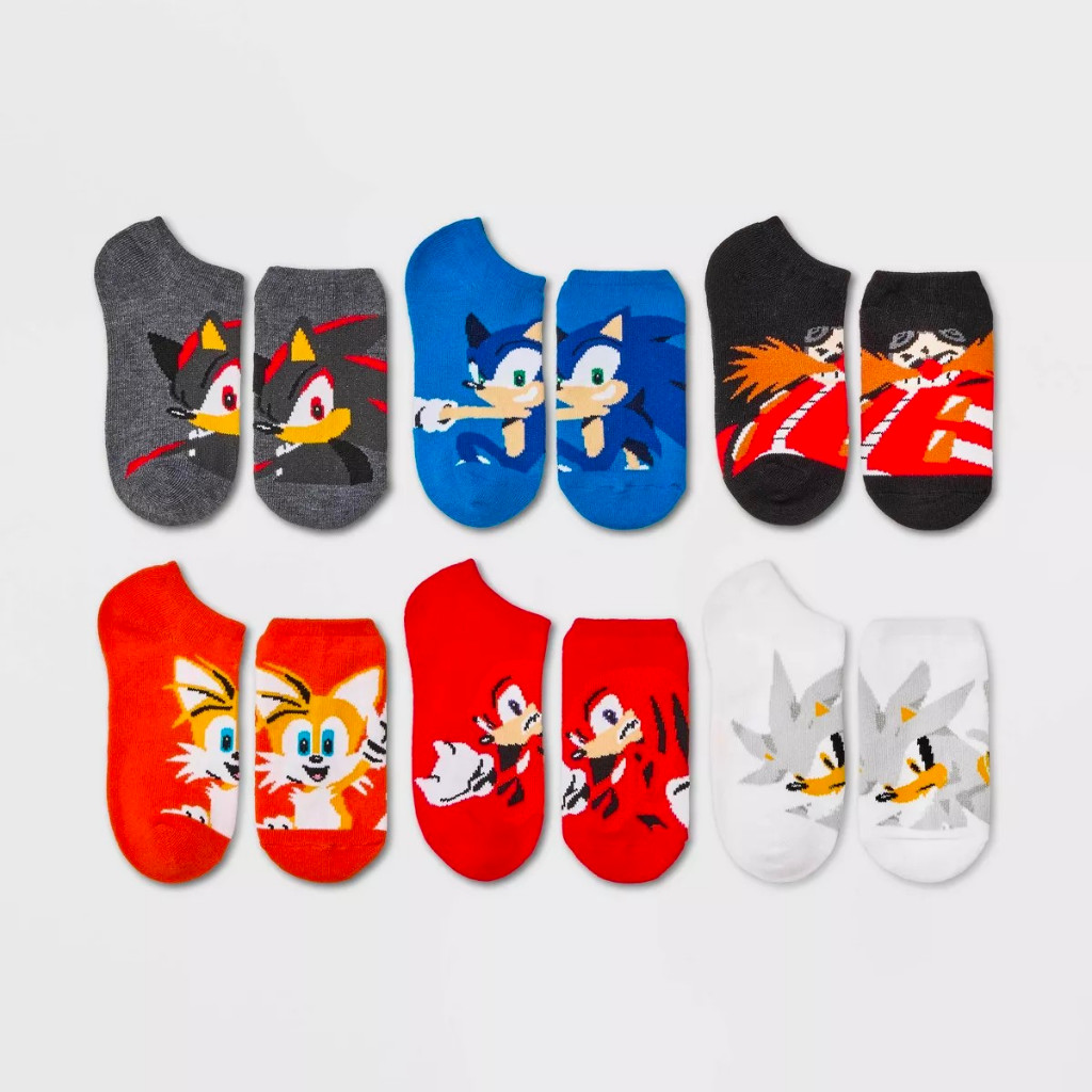 預購6雙❤️正版❤️ 美國 sonic 音速小子 兒童 襪子  童襪【美國代購】