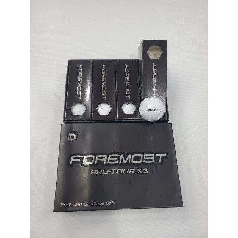 全新品FOREMOST PRO-TOUR X3高爾夫球(黑) 一盒共12顆 Scotty STEALTH 15004