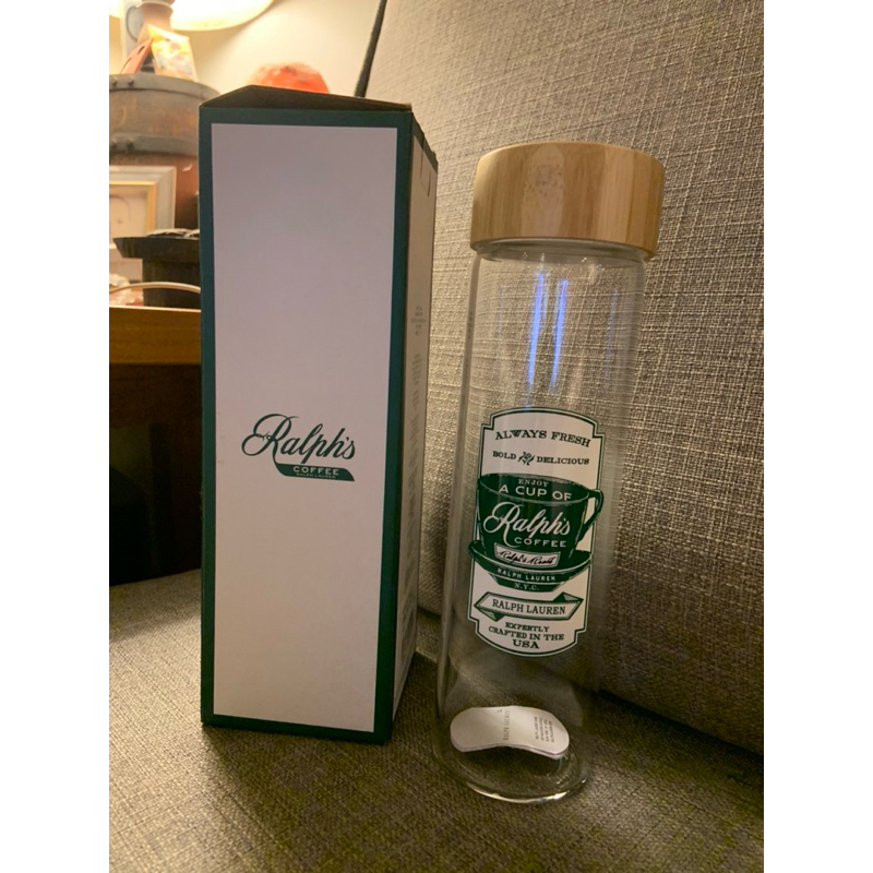 日本Polo Ralph Cafe木蓋玻璃瓶水瓶500ml
