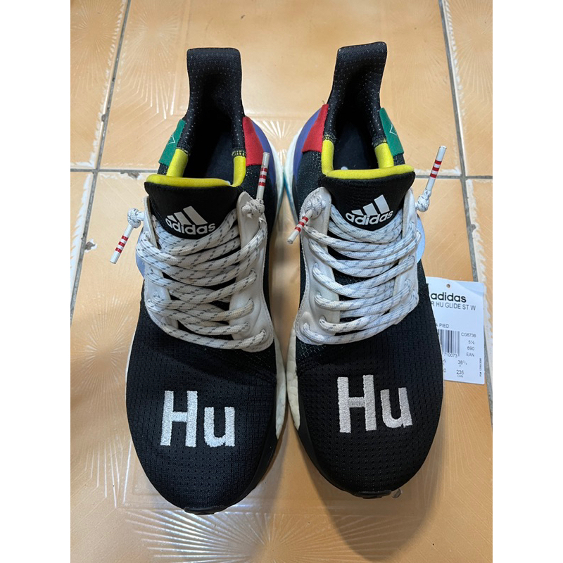 ADIDAS Pharrell x Solar Hu Glide 跑步鞋 CG6736 UK5.5