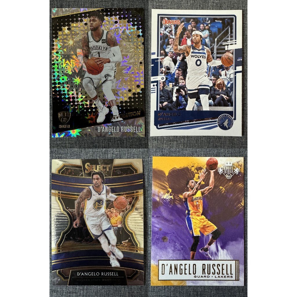 24/02/27更新 D'Angelo Russell 勇士隊 湖人隊 灰狼隊 NBA球員卡 Select Prizm