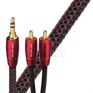 現貨出清 美國 AudioQuest Golden Gate 3.5mm-RCA 訊號線 1.5、3米 完美表層銅PSC