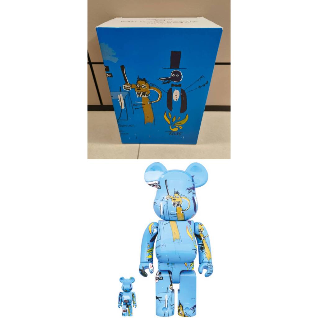 BE@RBRICK JEAN-MICHEL BASQUIAT #4 400%+100% 巴斯奇亞4代 400%+100%