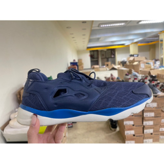 大灌體育👟出清特賣 過季商品 NG商品 reebok furylite slip-on V67731 藍色 休閒鞋 男