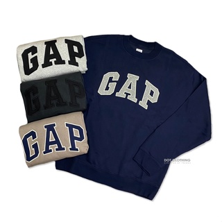 GAP Sweatshirt 基本款 大LOGO 刺繡 落肩 刷毛 大學T 衛衣 情侶 DOT聚點