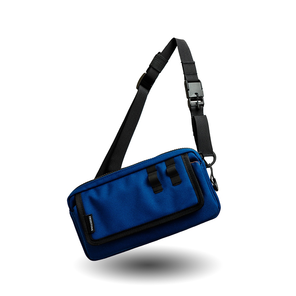 【FREESTONE】Fastpac 快翻小包 - 寶藍 - 快扣背帶版 | DWR防潑水 快扣 快拆 胸包 腰包