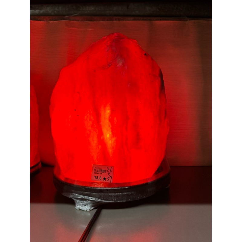 大鹽燈 喜馬拉雅山 頂級帝王紅鹽燈 18.6kg 客廳霸氣款 極品帝王紅 開運燈 招財燈