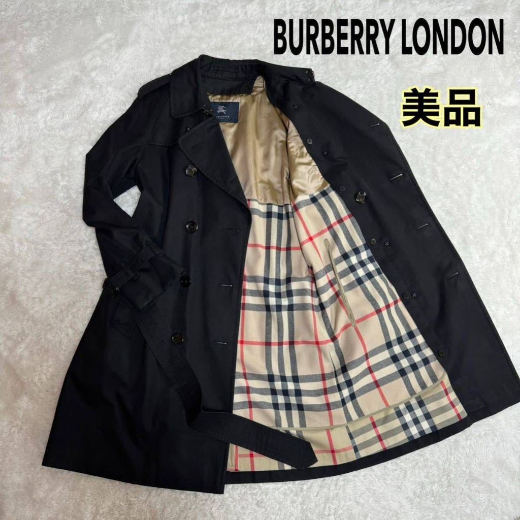 Burberry London 男士中長版風衣 - 黑色