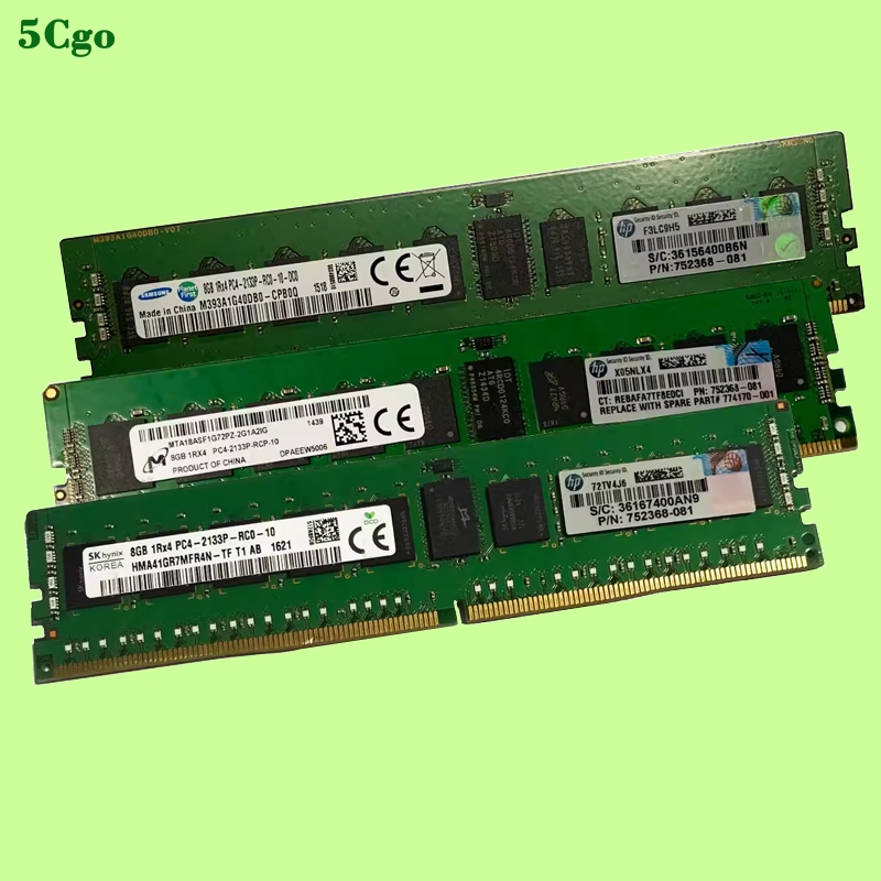 5Cgo.【含稅】三星8G DDR4 PC4-2133P 2400T 2666V鎂光現代ECC REG伺服器記憶體X99