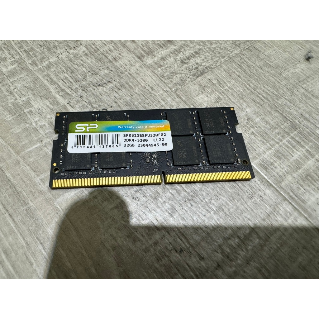SP 廣穎 NB DDR4 3200 32GB 筆記型記憶體 二手記憶體