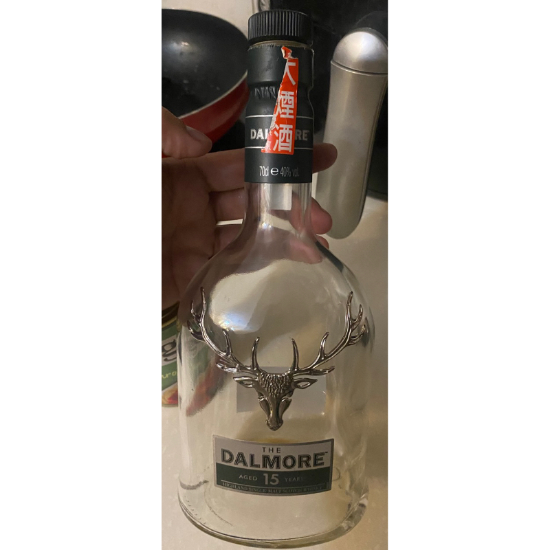 大摩15年空瓶 收藏DALMORE Dalmore單一麥芽蘇格蘭威士忌空瓶