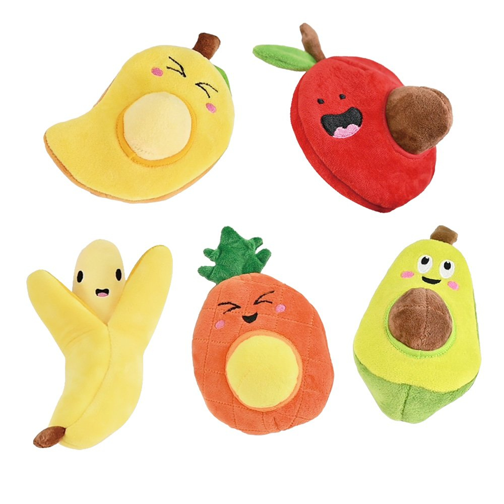 Amy Carol 藏食益智水果系列 芒果/蘋果/鳳梨/酪梨/香蕉 趣味水果造型 犬用玩具『Q老闆寵物』