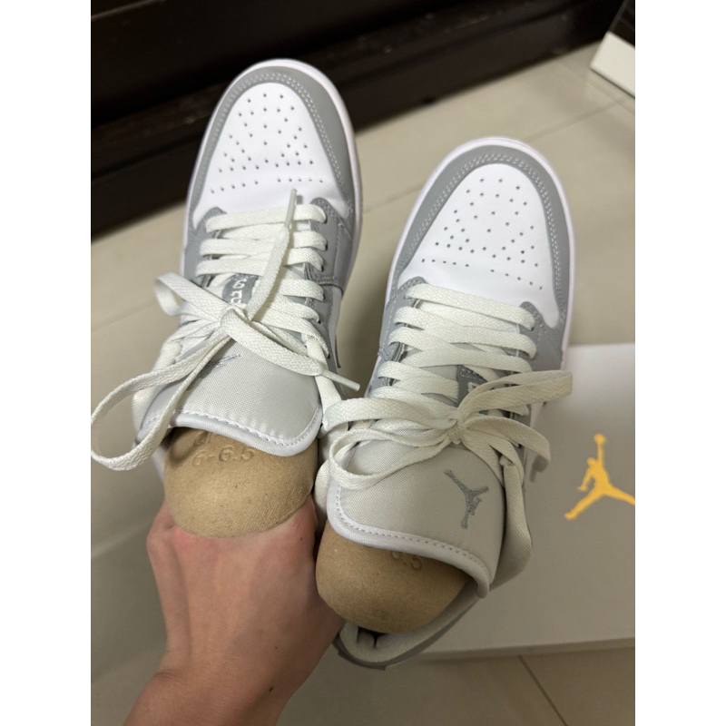 Air Jordan 1 low 灰白 低筒 鞋(二手）