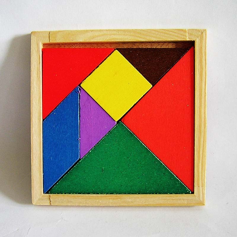 拼圖 木製七巧板 七巧板 益智拼圖 益智玩具 智能開發 益智積木 啟蒙