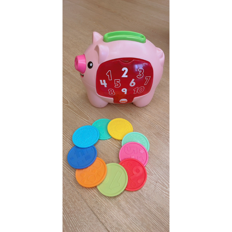 Fisher-Price 費雪 智慧學習小豬撲滿 聲光 幼童 玩具